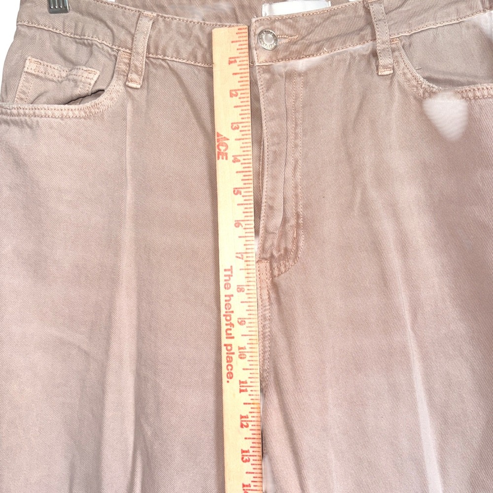 Vervet Dusty Pink Super High Rise 90's Vintage Crop Flare Jeans Sz 31 - Picture 6 of 8